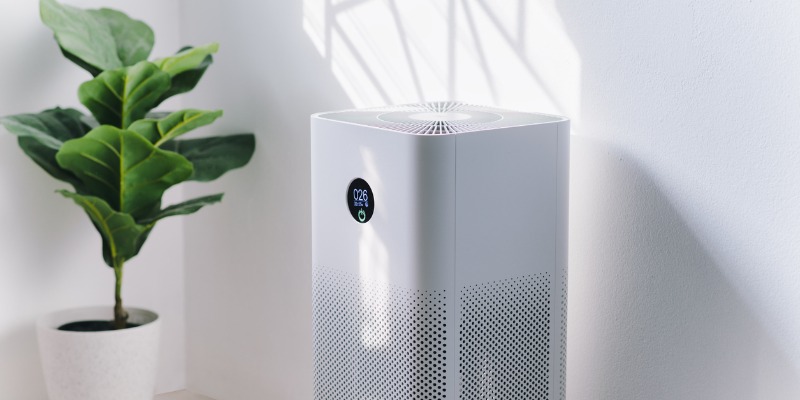 在家里的加湿器